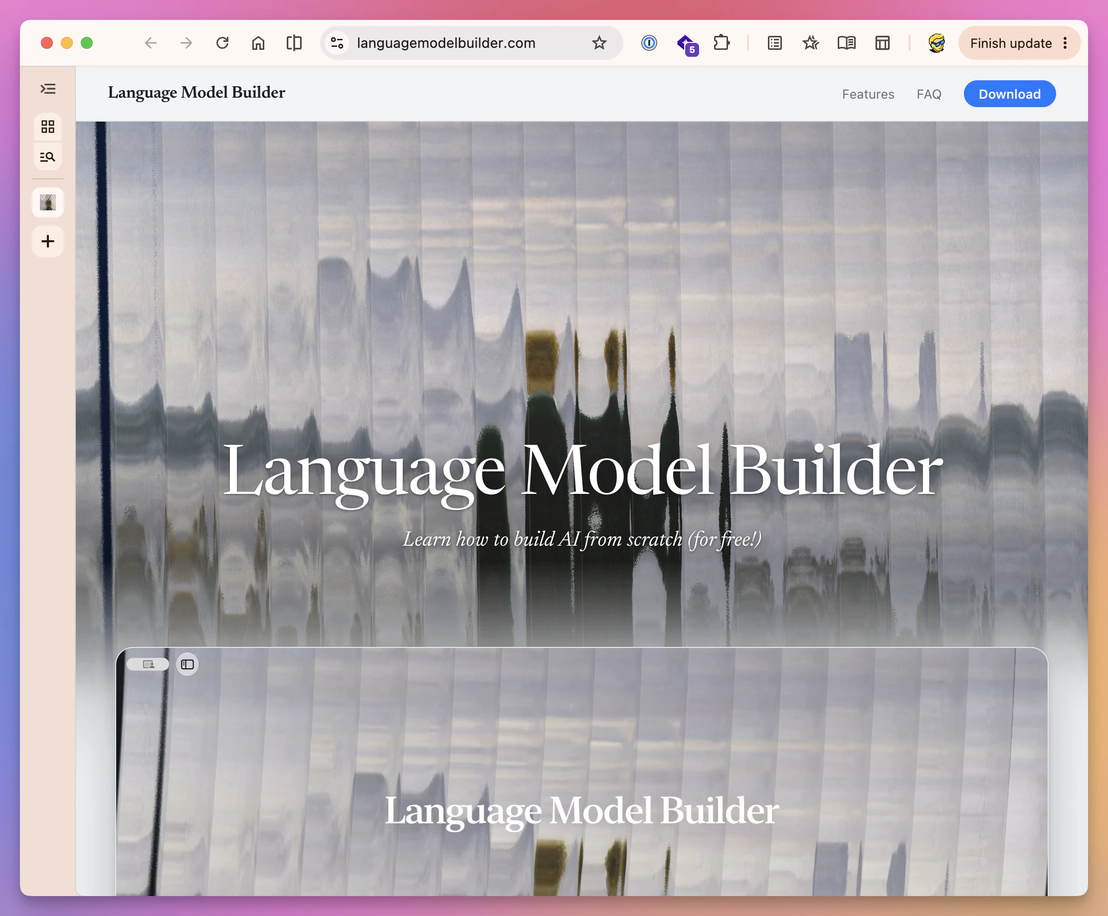 The Language Model Builder download page