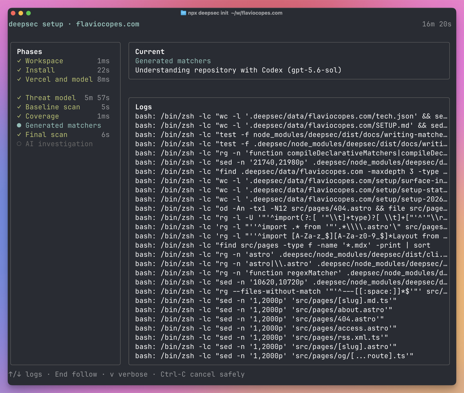 DeepSec generating project-specific matchers for flaviocopes.com